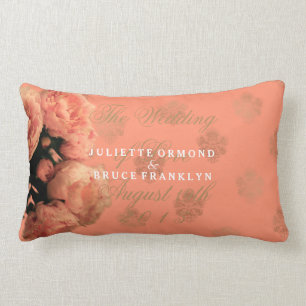 Rectangle Le baroque et pivoines - coussin