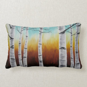 Rectangle Le coussin de bouleaux