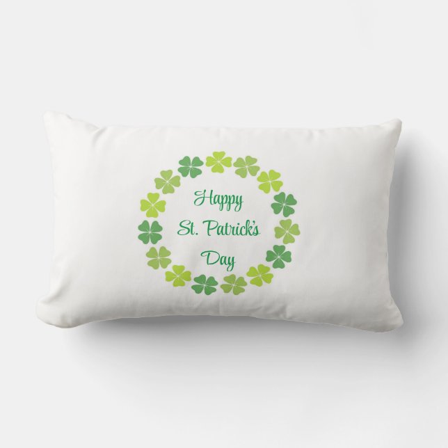 Rectangle Le Coussin de Clover de St. Patrick (Recto)