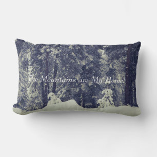 Rectangle Les montagnes sont mon Coussin