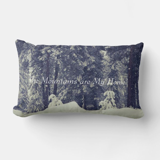 Rectangle Les montagnes sont mon Coussin (Recto)