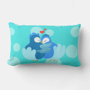 Rectangle Les oiseaux en amour coussin