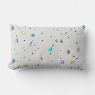 Rectangle Lettrage du coussin de conception