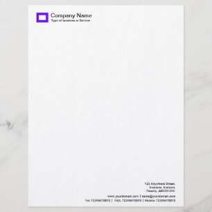 Rectangle Logo - Purple Letterhead