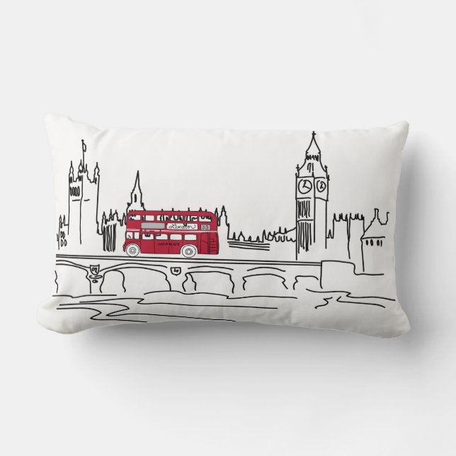 Rectangle Londres appelle le coussin (peut être (Recto)