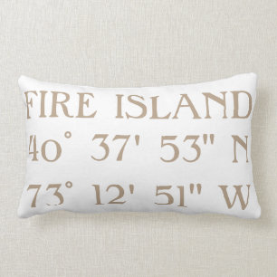 Rectangle Longitude de latitude de coussin de Chambre de