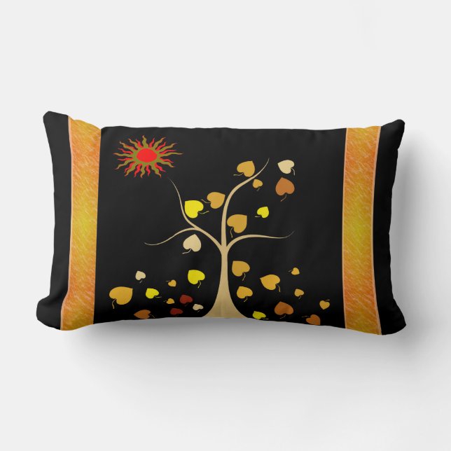 Rectangle Love Tree Lumbar Coussin (Recto)
