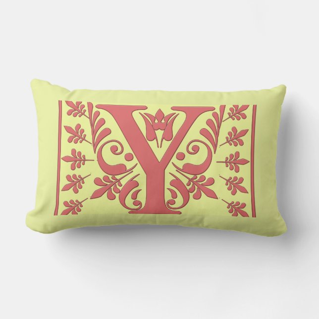 Rectangle M COUSSIN INITIAL - rose M sur Arrière - plan JAUN (Recto)