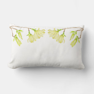 Rectangle Magnolias jaunes sur un Coussin Lumbar