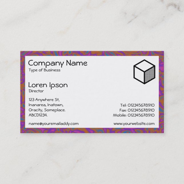 Rectangle - Marbling 01 Business Card (Front)