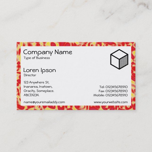 Rectangle - Marbling 06 Business Card (Front)