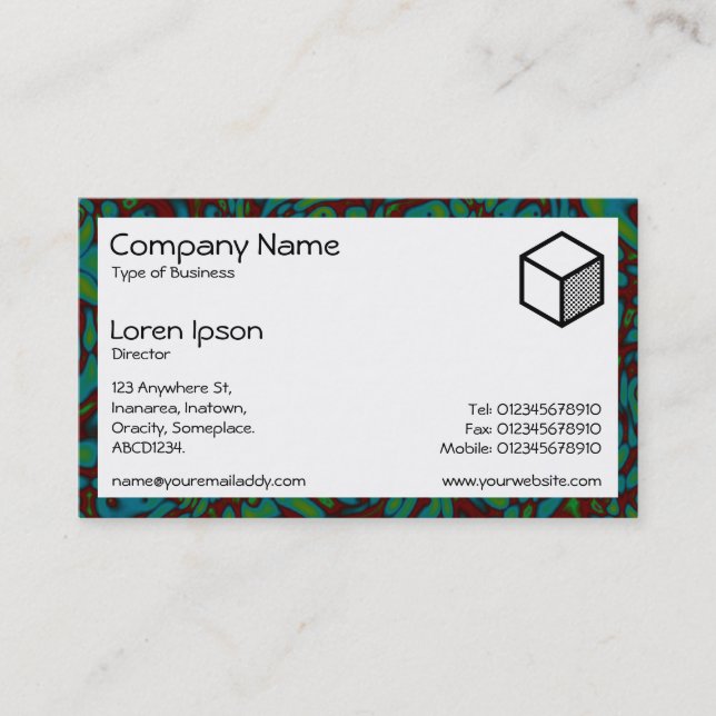 Rectangle - Marbling 07 Business Card (Front)