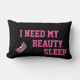 Rectangle Miss USA America style Crown Need My Sleep Coussin