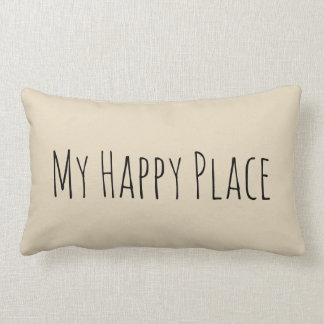 Rectangle Mon coussin heureux d'accent d'endroit