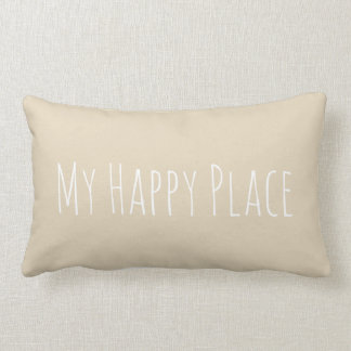Rectangle Mon coussin heureux d'accent d'endroit