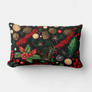 Rectangle Motif décoratif de Noël Lumbar Coussin 13"x21"