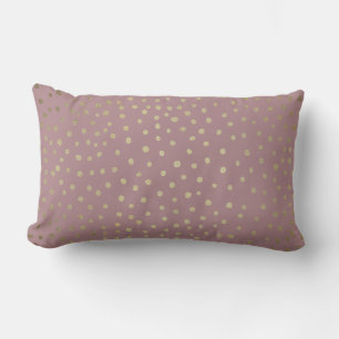 Rectangle Motif Lumbar en bronze or Coussin