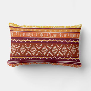 Rectangle Motif tribal Mix 2 Coussin