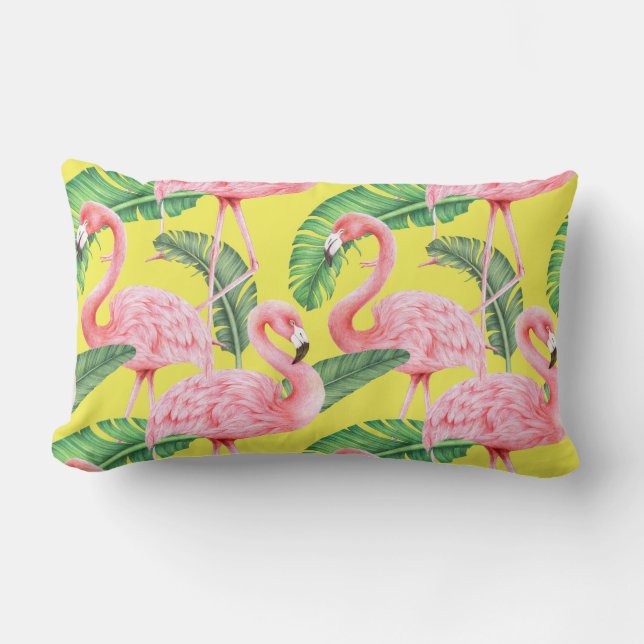 Rectangle Motif tropical Lumbar Coussin (Recto)