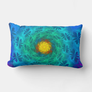 Rectangle N-Space Lepidoptera Lumbar Coussin