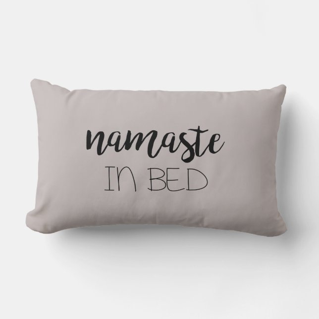 Rectangle Namaste in Bed Yoga Coussin (Recto)