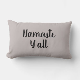 Rectangle Namaste Yall Script Yoga Coussin