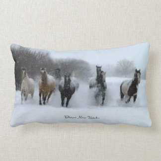 Rectangle Nouveau coussin de cheval de traînées de flamme