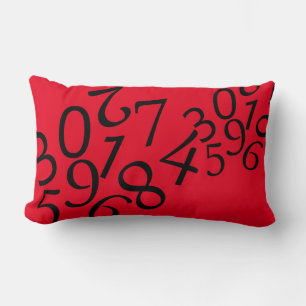 Rectangle Numéros Math Abstrait Art Motif Coussin Cushion