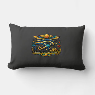 Rectangle Œil d'Horus Égypte antique Coussin de jet