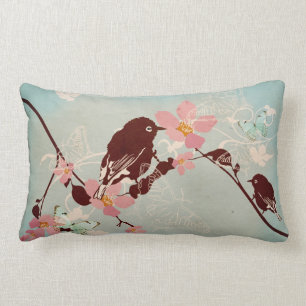 Rectangle Oiseau sur un coussin de MoJo d'Américain d'arbre