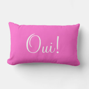 Rectangle Oui Non Coussin Lombaire