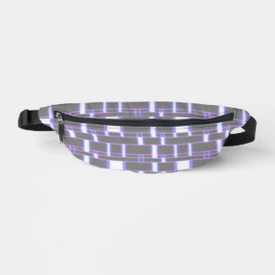 Rectangle Pattern Grey 4 Fanny Pack