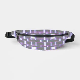 Rectangle Pattern Grey 4 Fanny Pack