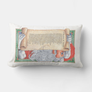 Rectangle Père Noël Lumbar Coussin
