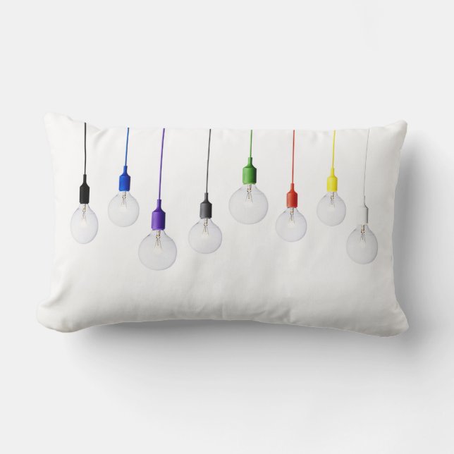 Rectangle Personnaliser LUMINEUSE de coussin de coussin (Recto)