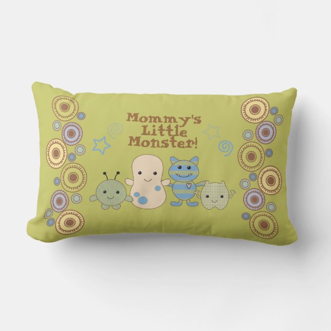 Rectangle Petit coussin de monstres pour la crèche (Recto)