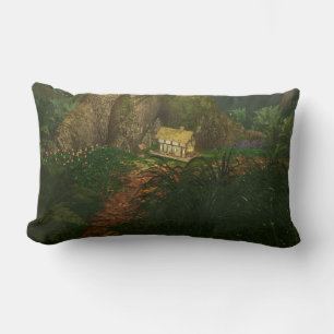 Rectangle Peu de Chambre dans le grand coussin en bois