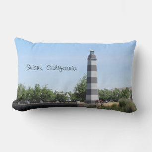 Rectangle Phare de port de Suisun de coussin (lombaire) -
