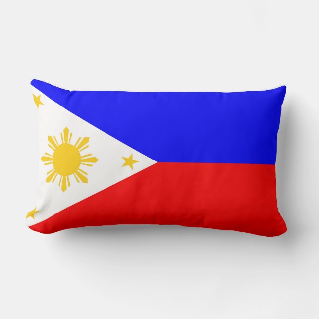 Rectangle philippines drapeau coussin (Recto)