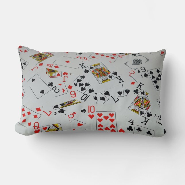 Rectangle Planche De Cartes, Coussin Lumbar. (Recto)