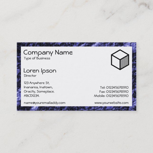 Rectangle - Prehistoric Rock Business Card (Front)