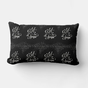 RECTANGLE "QU'IL SNOW" COUSSIN D'HIVER OU DE NOËL