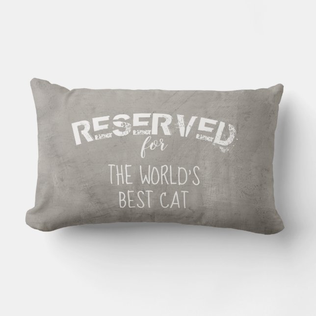 Rectangle réservé pour le coussin de citation de chat gris e (Recto)