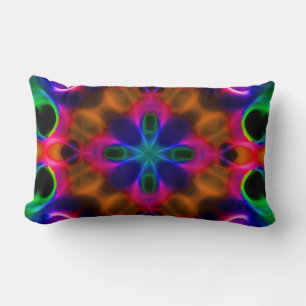 Rectangle Résumé coloré Lumbar Coussin