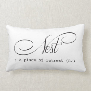 Rectangle Retraite de la chambre à coucher du coussin Nest L