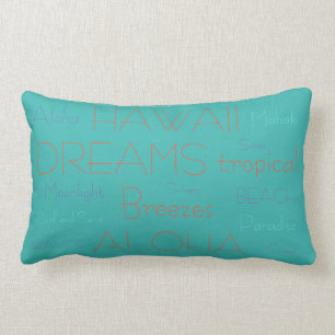 Rectangle Rêves et coussin tropical Lanikai d'Hawaï de