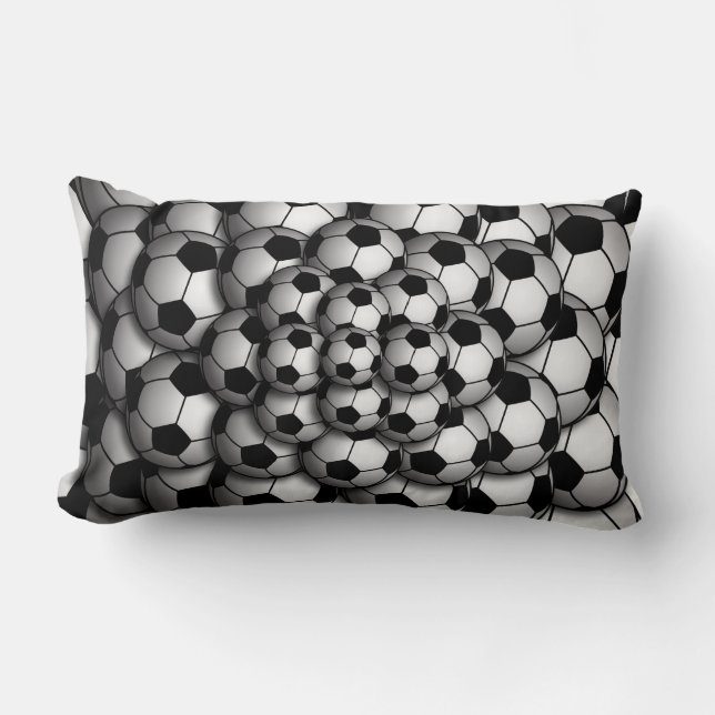 Rectangle Saison de soccer Lumbar Coussin (Recto)