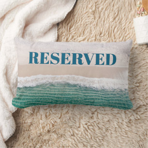 Rectangle SMART ! 🏖️ Coussin de plage « Réservé » – Vacance