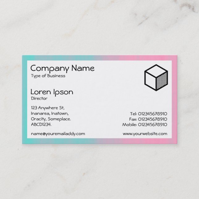Rectangle - Soap Sandwich Business Card (Front)