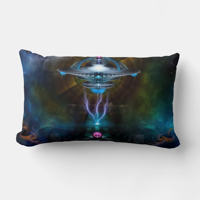 Rectangle Station spatiale Ansarius Coussin de Lumbar décora (Recto)